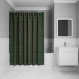 Штора для ванной, 200x240 см, Полиэстер, зеленый, IDDIS, BG06P24i11