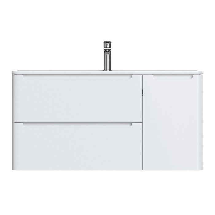 Тумба с умывальником, подвесная, 100 см, белая, Edifice, IDDIS, EDI10W1i95K Тумба с умывальником, подвесная, 100 см, белая, Edifice, IDDIS, EDI10W1i95K