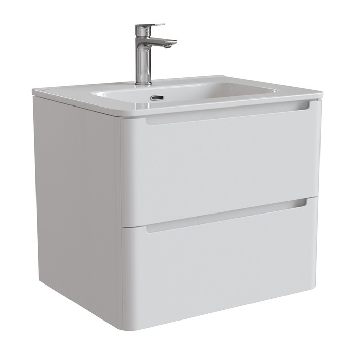 Тумба с умывальником, подвесная, 60 см, белая, Edifice, IDDIS, EDI60W0i95K Тумба с умывальником, подвесная, 60 см, белая, Edifice, IDDIS, EDI60W0i95K