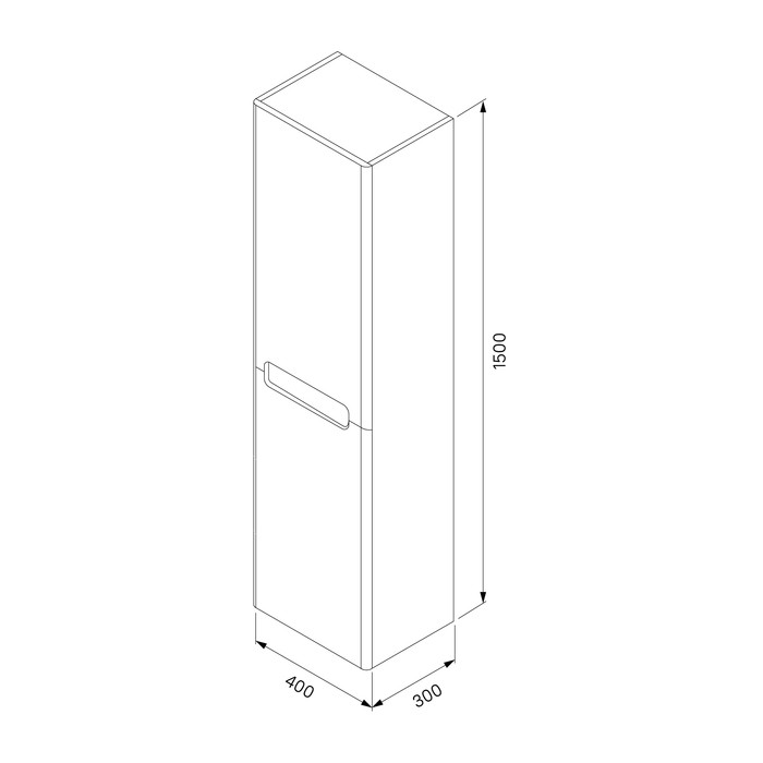 Пенал подвесной, 40 см, Edifice, белый, IDDIS, EDI40W0i97 Пенал подвесной, 40 см, Edifice, белый, IDDIS, EDI40W0i97