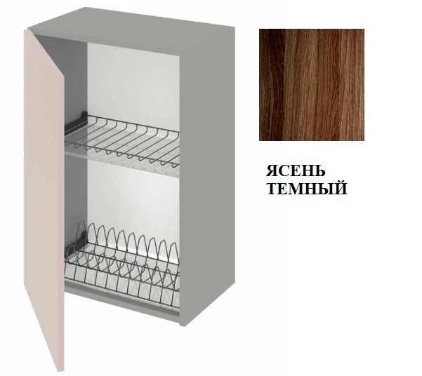 Шкаф сушильный 500*300 ясень темный лам р. (левые петли) Шкаф сушильный 500*300 ясень темный лам р. (левые петли)