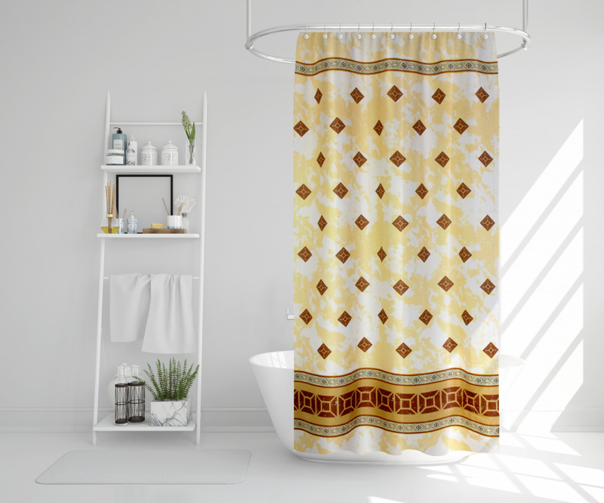 Штора для в/к Бежевый, полиэстер, 180*200, ZALEL 1258 Штора для в/к Бежевый, полиэстер, 180*200, ZALEL 1258