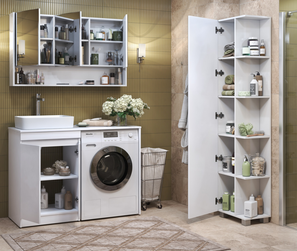 Пенал (шкаф) Urban 450 с зеркалом Пенал (шкаф) Urban 450 с зеркалом