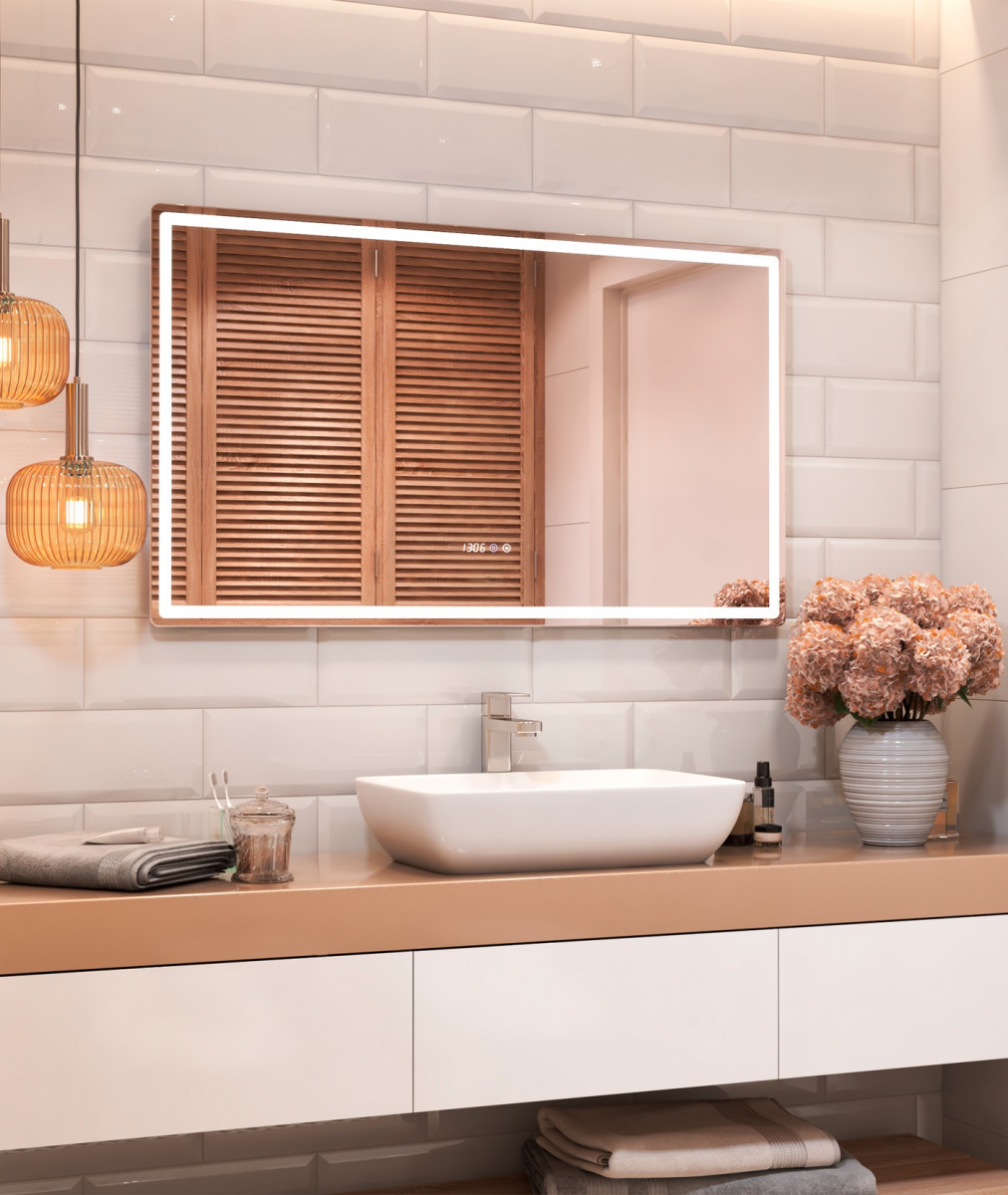Зеркало Geometry Luxe 1200 бесконтактное включение (на взмах), VIGO Зеркало Geometry Luxe 1200 бесконтактное включение (на взмах), VIGO