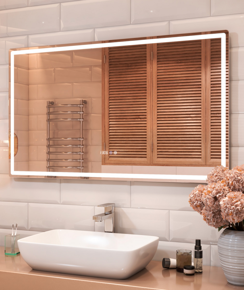 Зеркало Geometry Luxe 1200 бесконтактное включение (на взмах), VIGO Зеркало Geometry Luxe 1200 бесконтактное включение (на взмах), VIGO