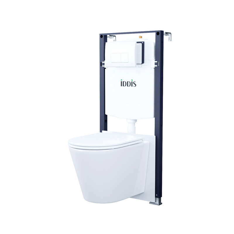 Комплект 3в1: унитаз Calipso, инстал. и клавиша,бел Комплект 3в1: унитаз Calipso, инстал. и клавиша,бел