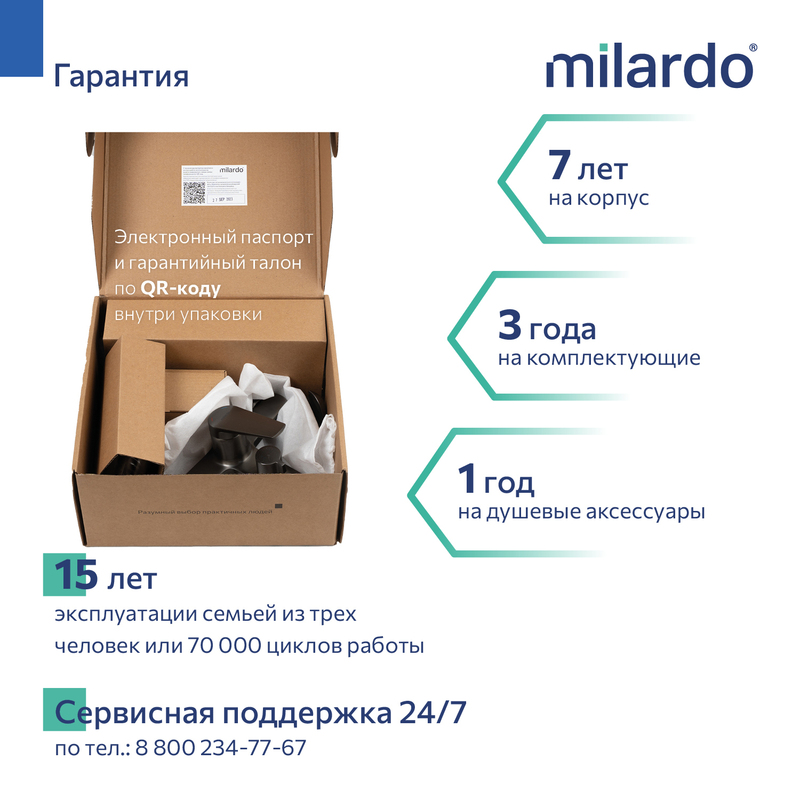 Cмеситель для ванны, графит, Лип (Leap), Milardo Cмеситель для ванны, графит, Лип (Leap), Milardo