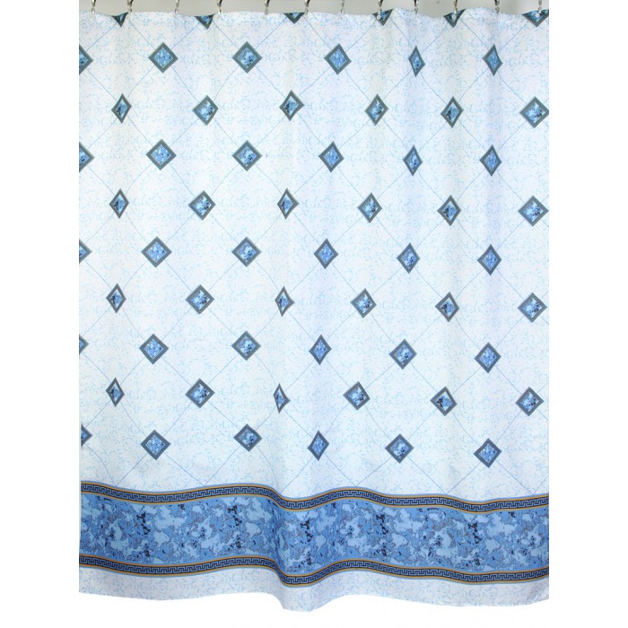 Штора для в/к Голубой, полиэстер, 180*200, ZALEL 1185 Штора для в/к Голубой, полиэстер, 180*200, ZALEL 1185