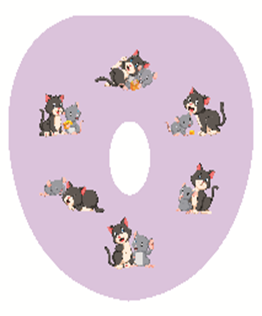 Сиденье мягкое (детское с ручками) с/рис КОТЯТА 1/25 Сиденье мягкое (детское с ручками) с/рис КОТЯТА 1/25