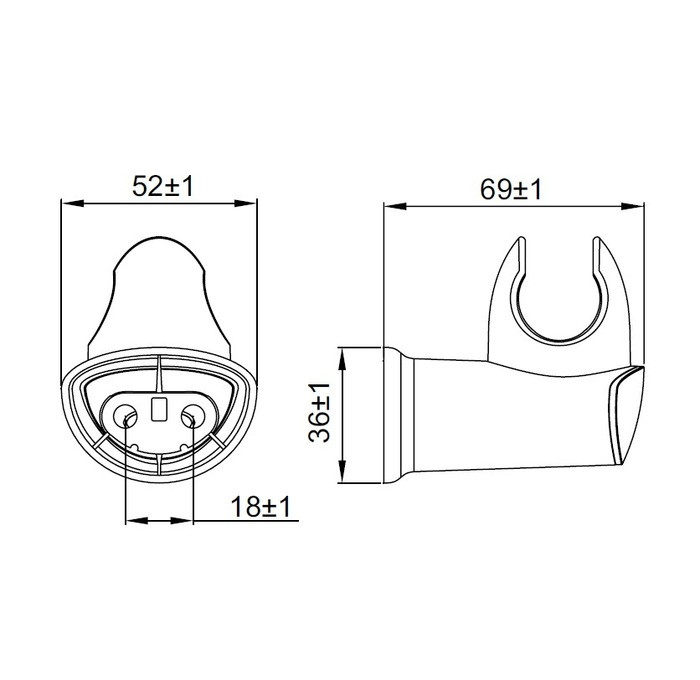 Держатель для лейки, 030, IDDIS, 030CP00I53 Держатель для лейки, 030, IDDIS, 030CP00I53