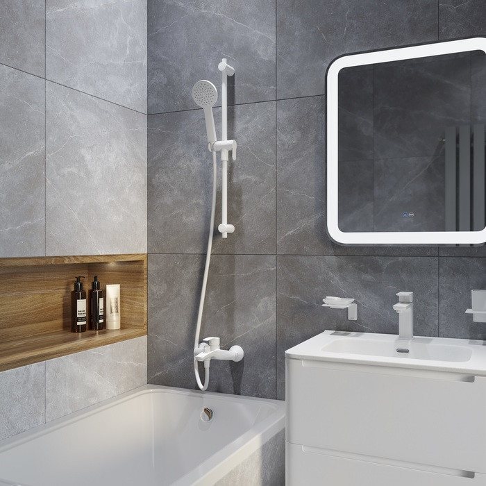 Шланг для душа, белый матовый, силиконовый, 2,0м, Optima Home, IDDIS, OPH20WLi19 Шланг для душа, белый матовый, силиконовый, 2,0м, Optima Home, IDDIS, OPH20WLi19