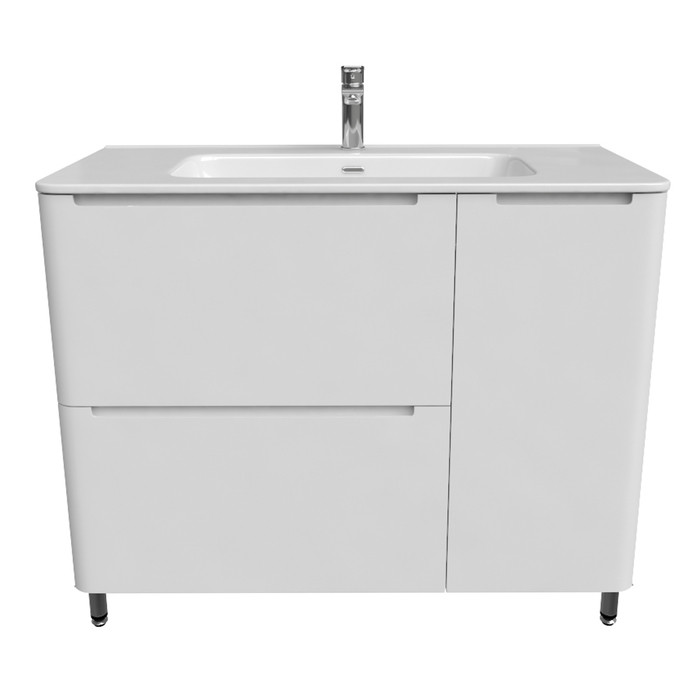Тумба с умывальником, напольная, 100 см, белая, Edifice, IDDIS, EDI10WFi95K Тумба с умывальником, напольная, 100 см, белая, Edifice, IDDIS, EDI10WFi95K
