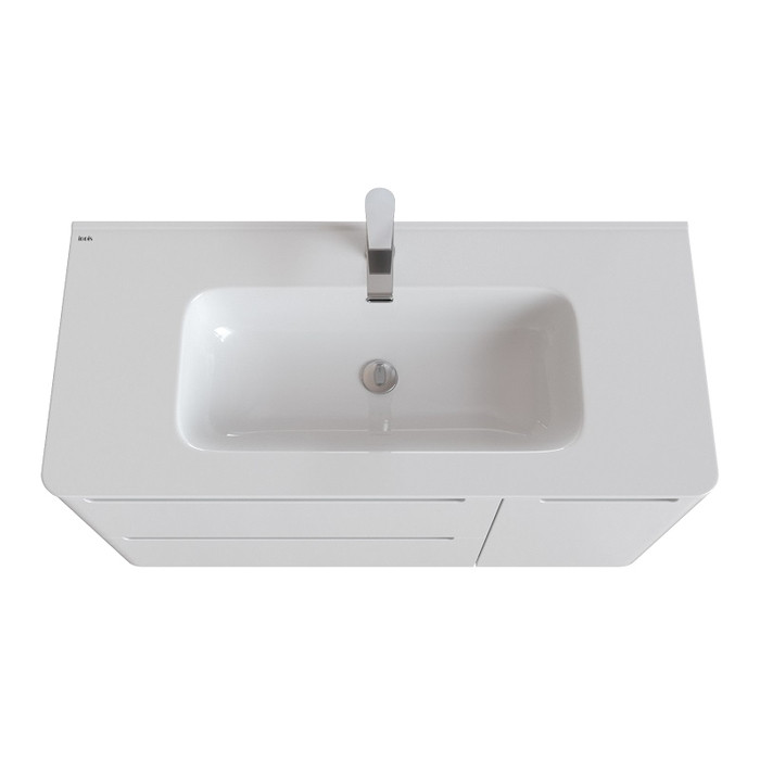 Тумба с умывальником, подвесная, 100 см, белая, Edifice, IDDIS, EDI10W1i95K Тумба с умывальником, подвесная, 100 см, белая, Edifice, IDDIS, EDI10W1i95K