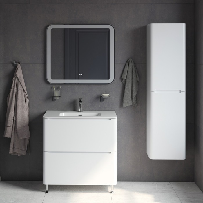 Тумба с умывальником, напольная, 80 см, белая, Edifice, IDDIS, EDI80WFi95K Тумба с умывальником, напольная, 80 см, белая, Edifice, IDDIS, EDI80WFi95K
