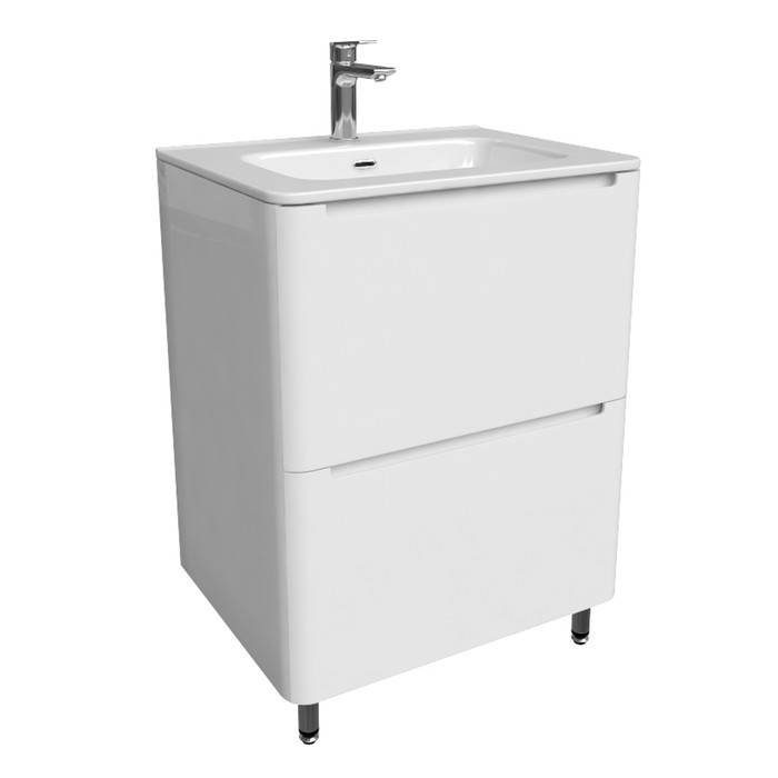 Тумба с умывальником, напольная, 60 см, белая, Edifice, IDDIS, EDI60WFi95K Тумба с умывальником, напольная, 60 см, белая, Edifice, IDDIS, EDI60WFi95K